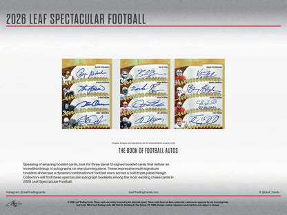 2026 Leaf Spectacular Football Hobby Box | Columbia Sports Cards | Columbia Hobby - Sports Card Boxes - Toploaders - Card Savers.