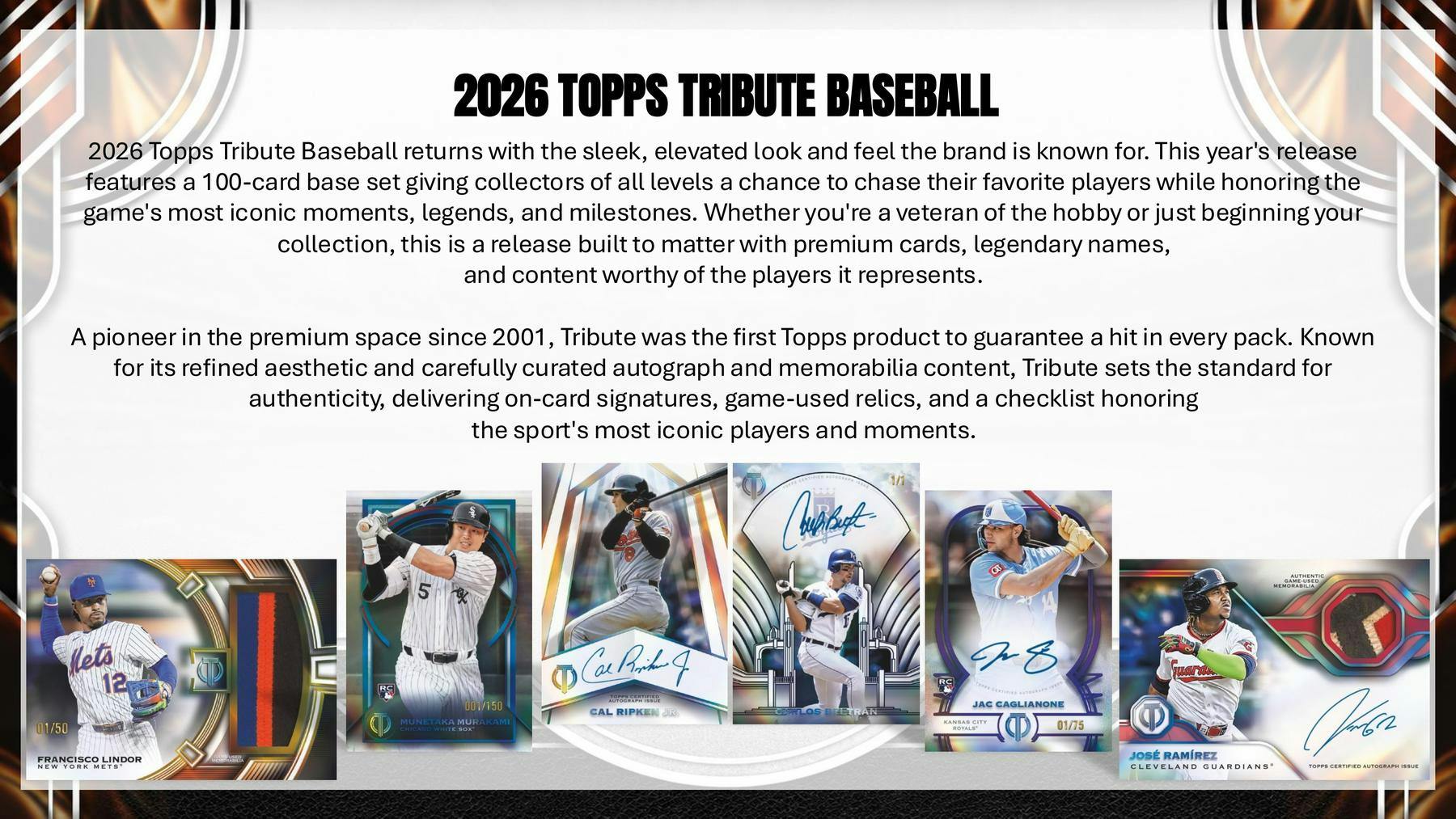 2026 Topps Tribute Baseball Hobby Box | Columbia Sports Cards | Columbia Hobby - Sports Card Boxes - Toploaders - Card Savers.