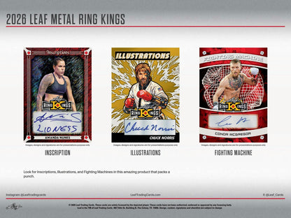 2026 Leaf Metal Ring Kings Boxing Hobby Box | Columbia Sports Cards | Columbia Hobby - Sports Card Boxes - Toploaders - Card Savers.