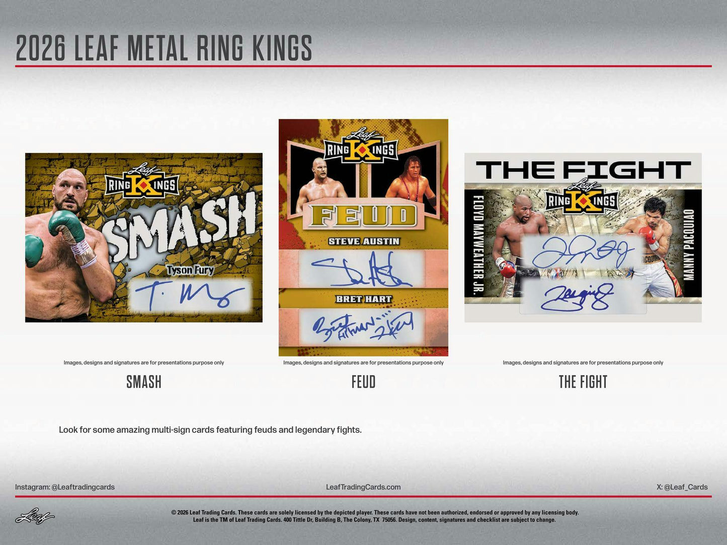2026 Leaf Metal Ring Kings Boxing Hobby Box | Columbia Sports Cards | Columbia Hobby - Sports Card Boxes - Toploaders - Card Savers.
