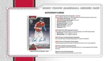 2026 Topps Series 1 Baseball 6-Pack Blaster Box | Columbia Sports Cards