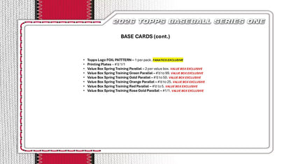 2026 Topps Series 1 Baseball Mega Box | Columbia Sports Cards