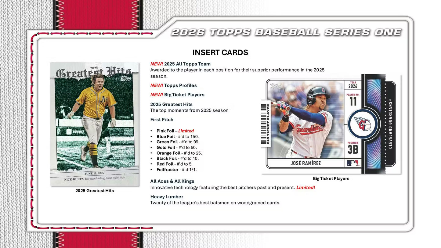 2026 Topps Series 1 Baseball Mega Box | Columbia Sports Cards