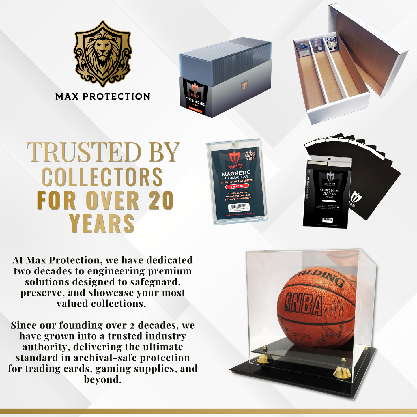 Deluxe Basketball Display Case With Mirror Back