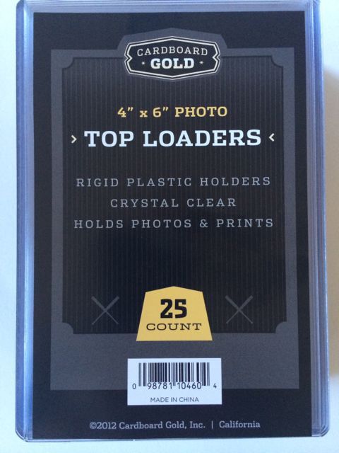 4x6 Photo Size Topload Toploader Holder - 25ct - Columbia Hobby - Sports Card Boxes - Toploaders - Card Savers