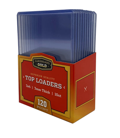500ct Case Thick Card Toploaders Holders - 3mm - 120pt - Columbia Hobby - Sports Card Boxes - Toploaders - Card Savers