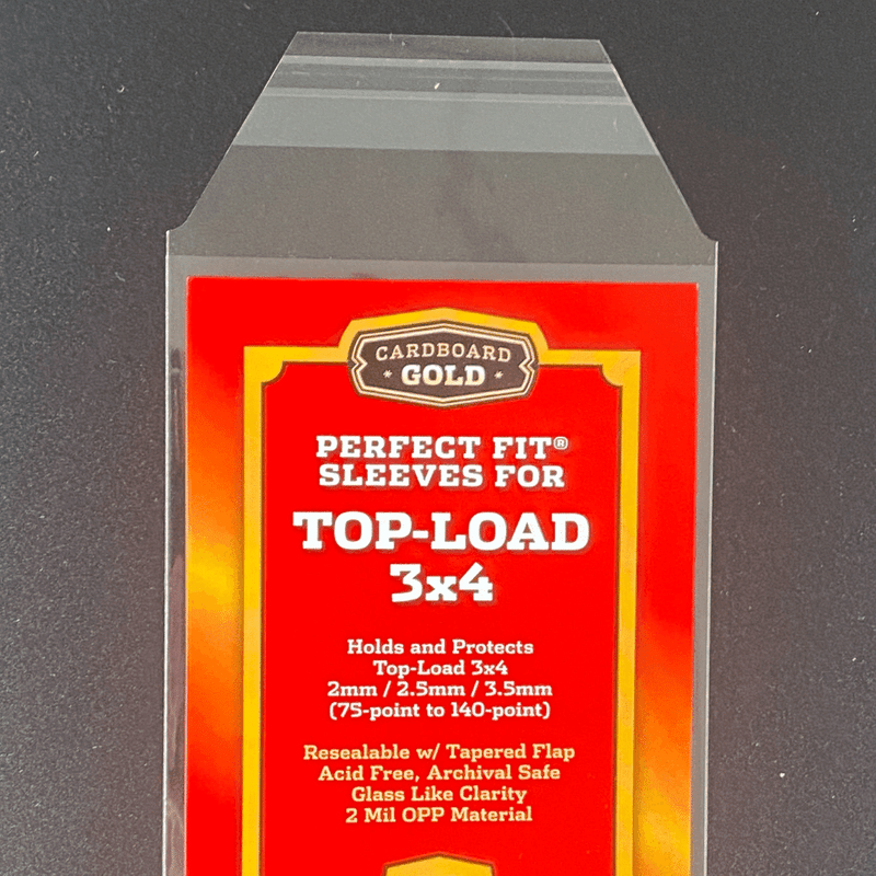 500ct Perfect Fit Graded Cards Sleeves - 75pt - 140pt Size - Cardboard Gold - Columbia Hobby - Sports Card Boxes - Toploaders - Card Savers