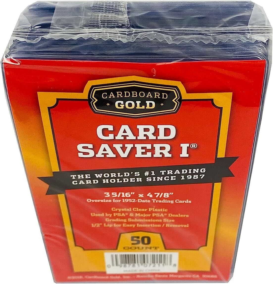 50ct Pack Card Saver 1 - PSA Grading Card Submissions Semi Rigid Holders - Columbia Hobby - Sports Card Boxes - Toploaders - Card Savers