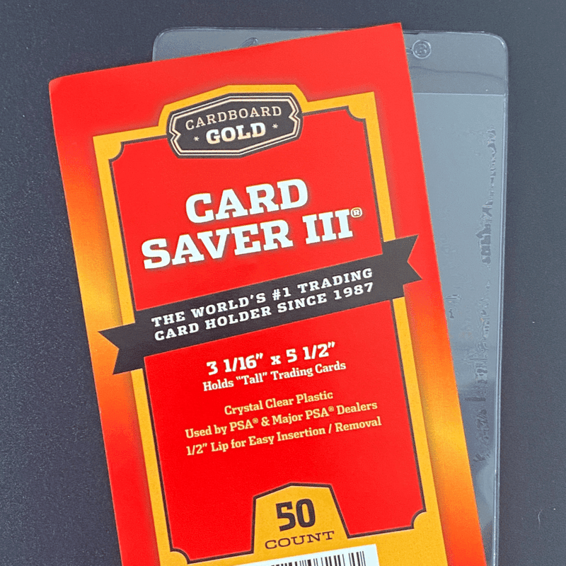 50ct Pack Card Saver 3 Semi - Rigid Holder - Columbia Hobby - Sports Card Boxes - Toploaders - Card Savers