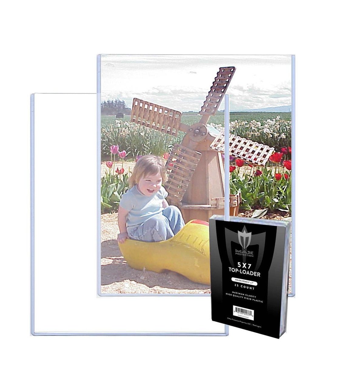 5x7 Photo Size Topload Toploader Holder - Case of 500 - Columbia Hobby - Sports Card Boxes - Toploaders - Card Savers