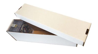 800 Count 2 - Piece Veritical Card Storage Box For Toploaders / One Touch Magnetics - Bundle of 25 - Columbia Hobby - Sports Card Boxes - Toploaders - Card Savers