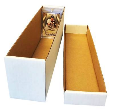 800 Count 2 - Piece Veritical Card Storage Box For Toploaders / One Touch Magnetics - Bundle of 25 - Columbia Hobby - Sports Card Boxes - Toploaders - Card Savers