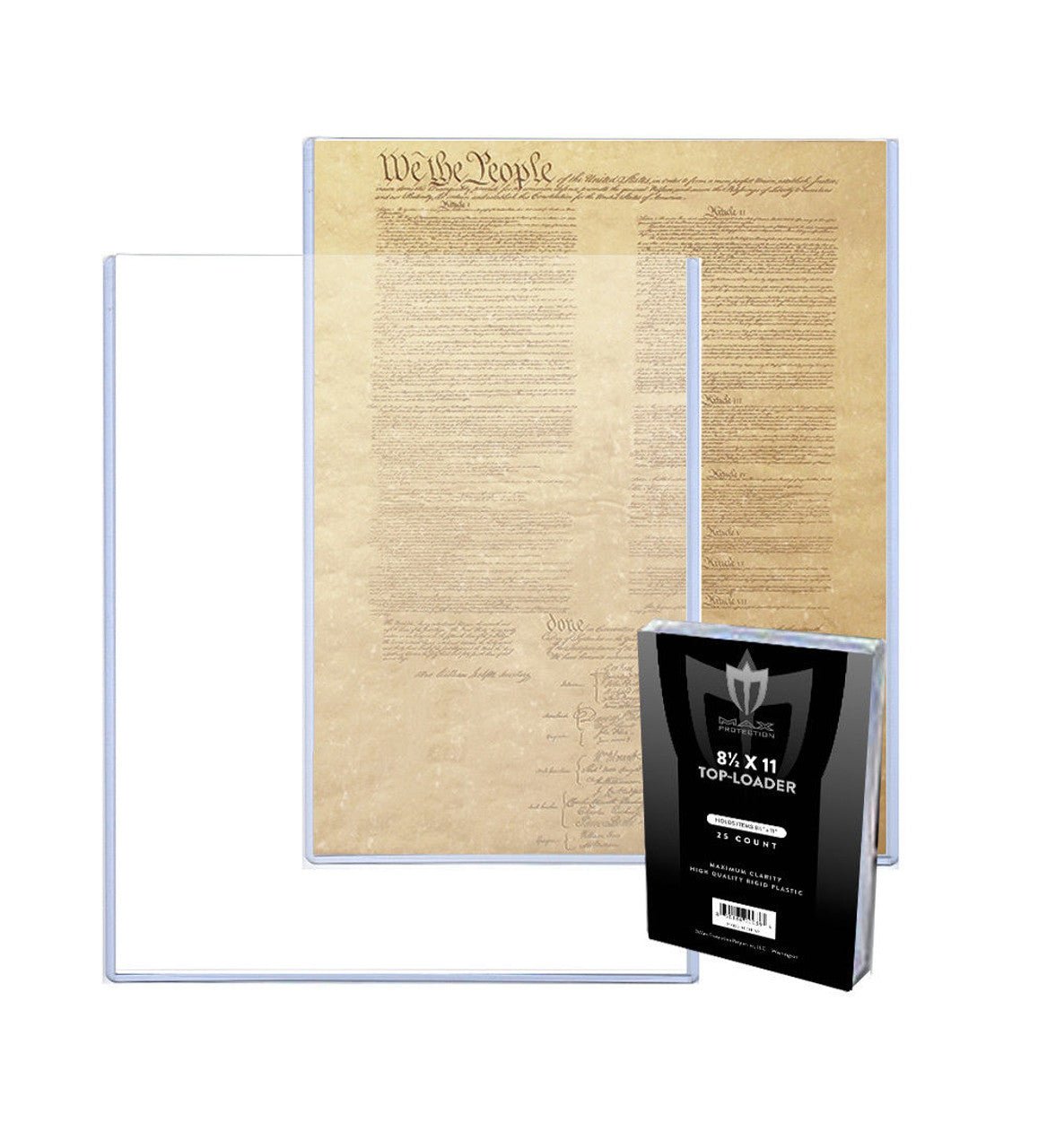 8.5x11 Photo / Document Size Topload Toploader Holder - 25ct - Columbia Hobby - Sports Card Boxes - Toploaders - Card Savers