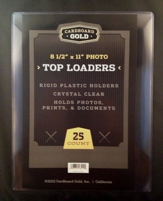 8.5x11 Photo Size Topload Toploader Holder - 25ct - Columbia Hobby - Sports Card Boxes - Toploaders - Card Savers