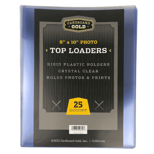8x10 Photo Size Topload Toploader Holder - Case of 250 - Columbia Hobby - Sports Card Boxes - Toploaders - Card Savers
