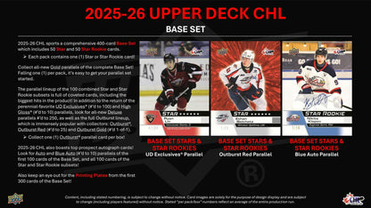 2025/26 Upper Deck CHL Hockey Hobby Box | Columbia Sports Cards | Columbia Hobby - Sports Card Boxes - Toploaders - Card Savers.
