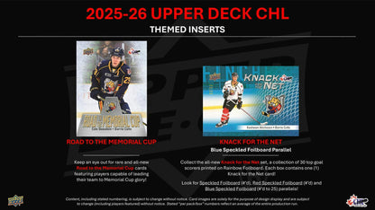 2025/26 Upper Deck CHL Hockey Hobby Box | Columbia Sports Cards | Columbia Hobby - Sports Card Boxes - Toploaders - Card Savers.