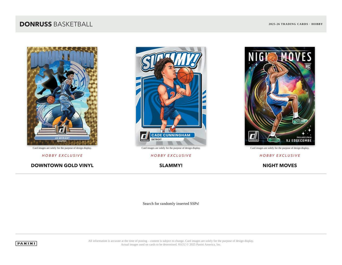 2025/26 Panini Donruss Basketball Hobby Box | Columbia Sports Cards | Columbia Hobby - Sports Card Boxes - Toploaders - Card Savers.