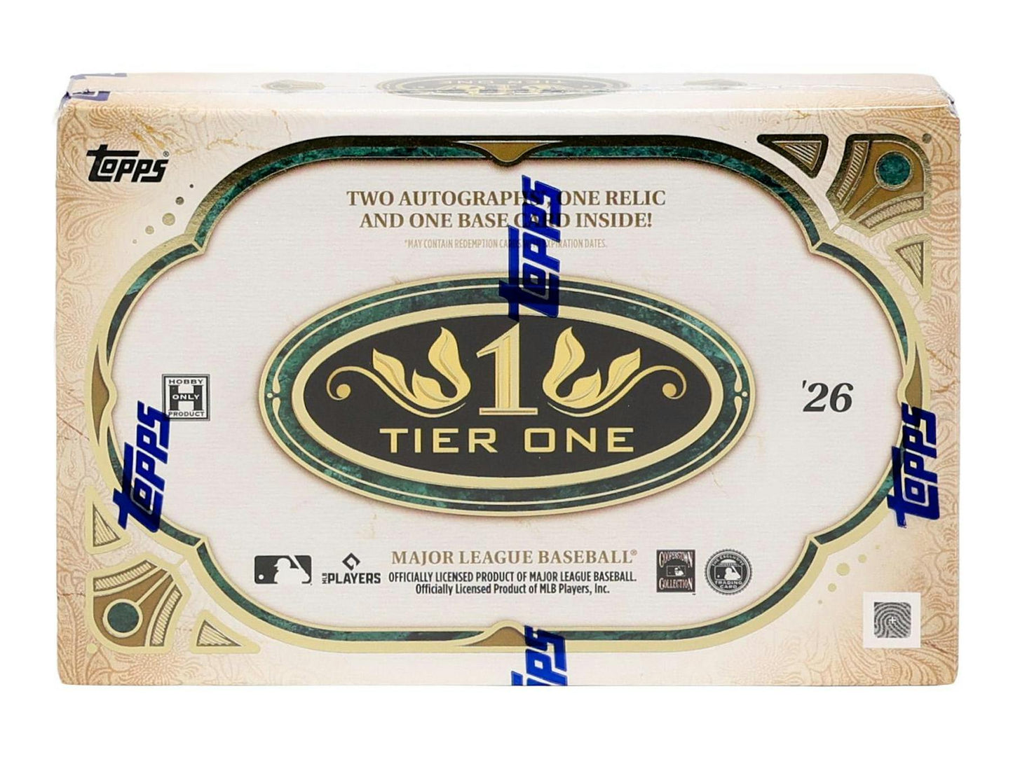 2026 Topps Tier One Baseball Hobby Box
Topps Tier One on-card autograph card
Topps Tier One Bat Knob relic card
Topps Tier One Limited Lumber 1 of 1 card