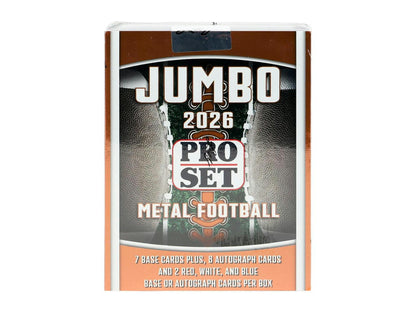 2026 Leaf Pro Set Metal Football Hobby Jumbo Box | Columbia Sports Cards