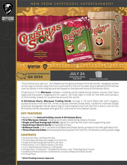 A Christmas Story Marquee Trading Cards Hobby Box - Columbia Hobby - Sports Card Boxes - Toploaders - Card Savers