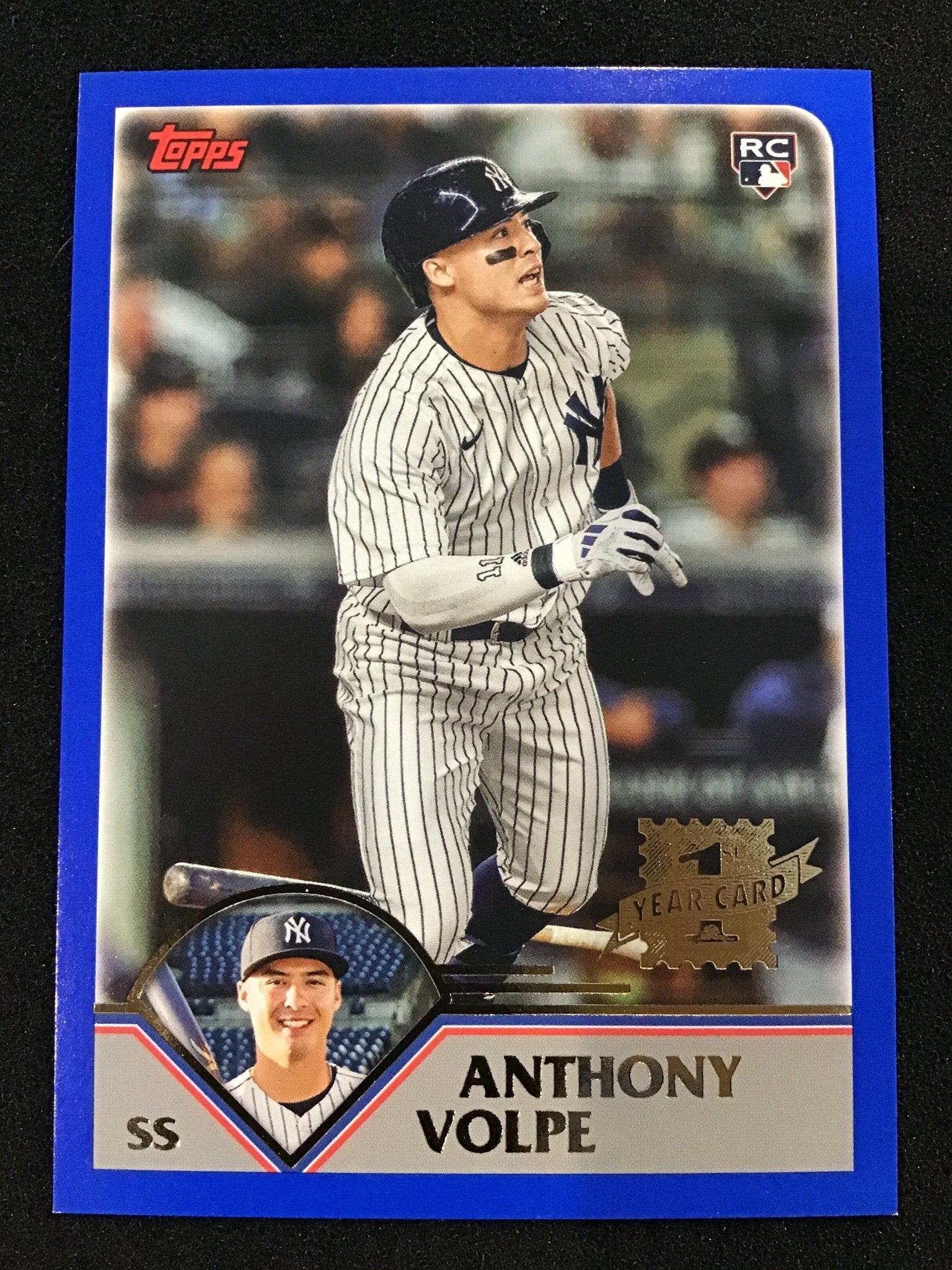 Anthony Volpe 2023 Topps Archives 1st Year Foil Variation RC SP #286 Yankees - Columbia Hobby - Sports Card Boxes - Toploaders - Card Savers