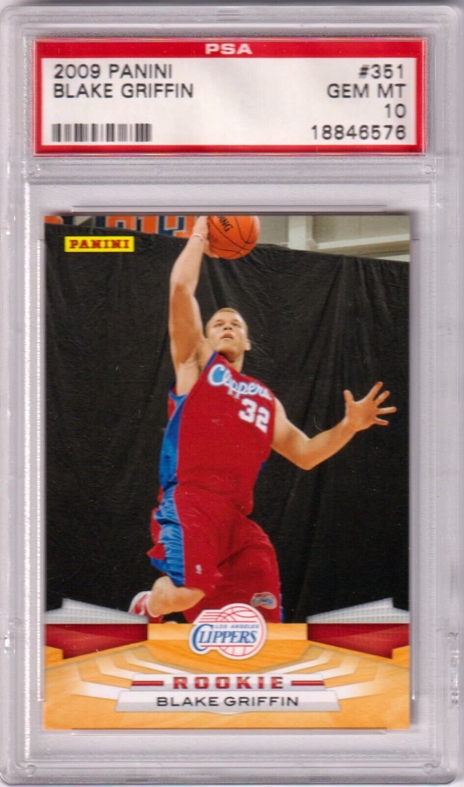 BLAKE GRIFFIN 2009 - 10 Panini Rookie RC #351 PSA 10 GEM MINT - CLIPPERS - Columbia Hobby - Sports Card Boxes - Toploaders - Card Savers