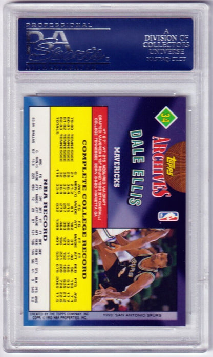 DALE ELLIS 1993 - 93 Topps Archives Gold #34 PSA 10 GEM MINT - MAVERICKS POP 1 - Columbia Hobby - Sports Card Boxes - Toploaders - Card Savers
