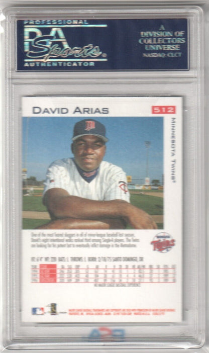 DAVID ORTIS (Arias) 1997 Fleer RC Rookie #512 PSA 9 MINT - RED SOX - Columbia Hobby - Sports Card Boxes - Toploaders - Card Savers