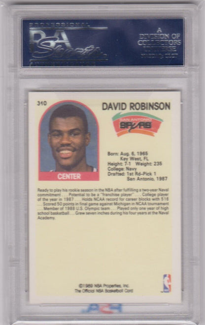 DAVID ROBINSON 1989 - 90 Hoops RC Rookie #310 PSA 10 GEM MINT - SPURS - Columbia Hobby - Sports Card Boxes - Toploaders - Card Savers