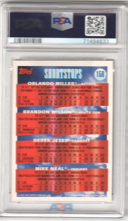 DEREK JETER 1994 Topps Gold Prospects RC Rookie #158 PSA 9 MINT - YANKEES - Columbia Hobby - Sports Card Boxes - Toploaders - Card Savers
