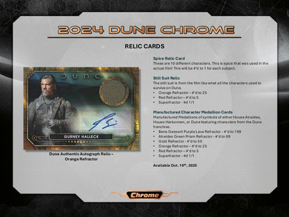 Dune Chrome 7 - Pack Blaster Box (Topps 2024) | Columbia Sports Cards - Columbia Hobby - Sports Card Boxes - Toploaders - Card Savers