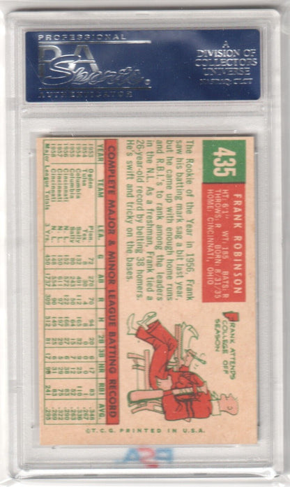 FRANK ROBINSON 1959 Topps #435 PSA 6 - REDS - Columbia Hobby - Sports Card Boxes - Toploaders - Card Savers