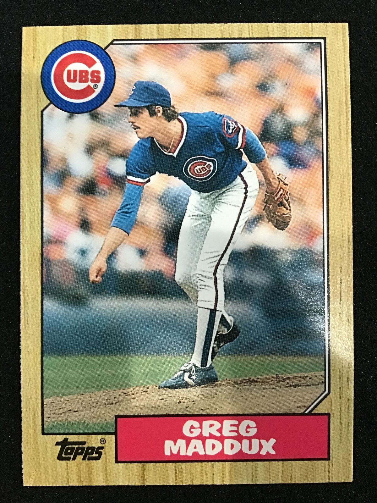 Greg Maddux 1987 Topps Chewing Gum #70T Cubs - Columbia Hobby - Sports Card Boxes - Toploaders - Card Savers