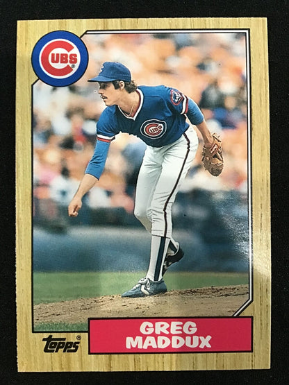 Greg Maddux 1987 Topps Chewing Gum #70T Cubs - Columbia Hobby - Sports Card Boxes - Toploaders - Card Savers