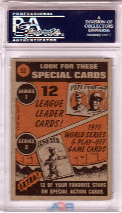 HARMON KILLEBREW 1972 Topps #52 PSA 7 NM - TWINS - Columbia Hobby - Sports Card Boxes - Toploaders - Card Savers