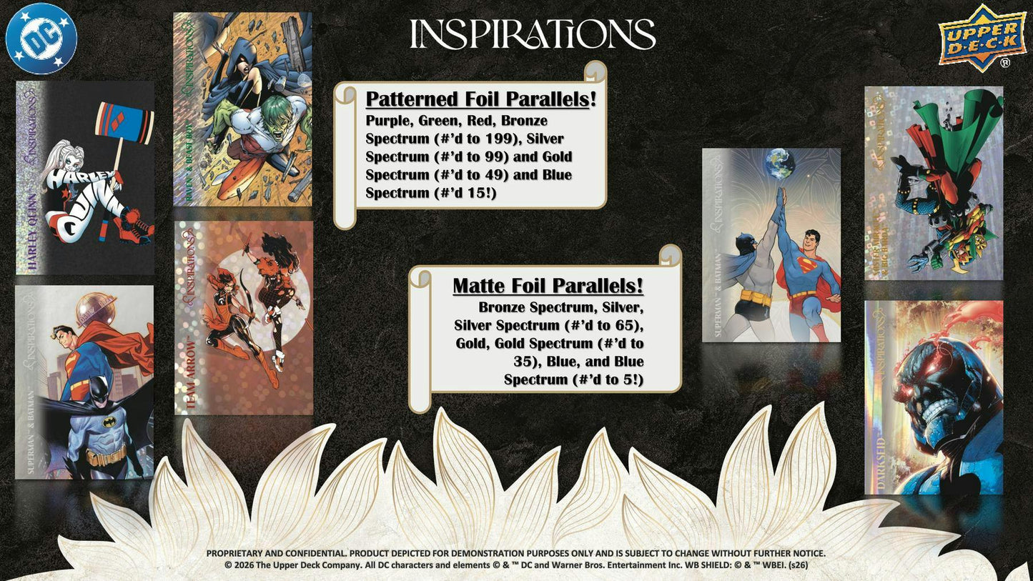 2025 Upper Deck Inspirations The World of DC Hobby Box | Columbia Hobby - Sports Card Boxes - Toploaders - Card Savers.