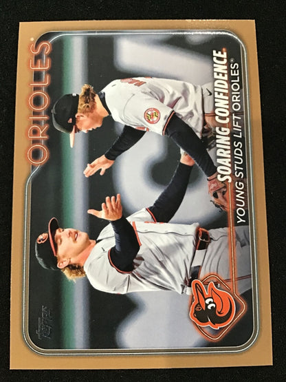 Jackson Holliday Gunnar Henderson 2024 Topps Soaring Confidence - Columbia Hobby - Sports Card Boxes - Toploaders - Card Savers