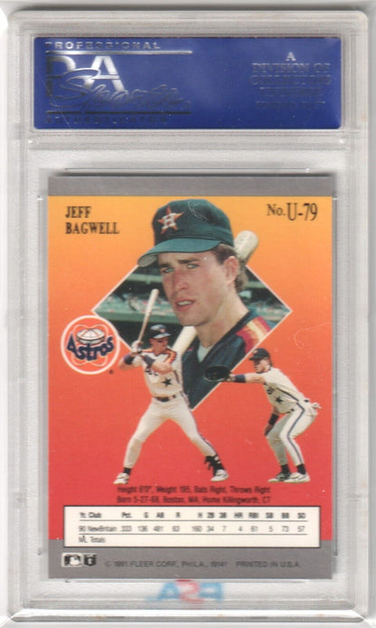 JEFF BAGWELL 1991 Fleer Ultra Update RC Rookie #U79 PSA 10 GEM MINT - ASTROS - Columbia Hobby - Sports Card Boxes - Toploaders - Card Savers