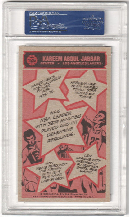 KAREEM ABDUL - JABBAR 1976 - 77 Topps #126 PSA 7 NM - LAKERS - Columbia Hobby - Sports Card Boxes - Toploaders - Card Savers