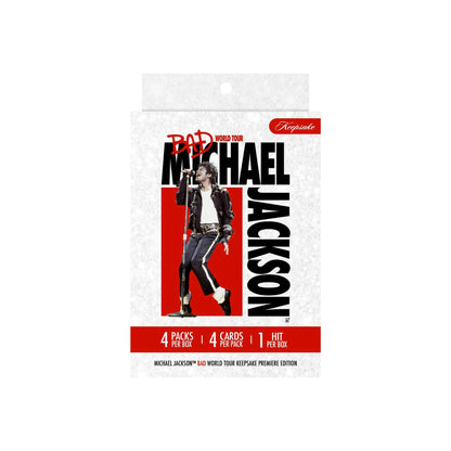2026 Michael Jackson Bad World Tour Keepsake Premiere Edition Mini Box
Michael Jackson authentic glove relic trading card
Michael Jackson cut signature autograph card
Michael Jackson Bad World Tour ticket relic card