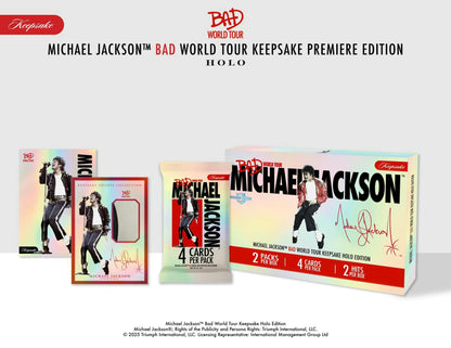 2026 Keepsake Michael Jackson Bad World Tour Holo Breakers Edition Box | Columbia Sports Cards | Columbia Hobby - Sports Card Boxes - Toploaders - Card Savers.