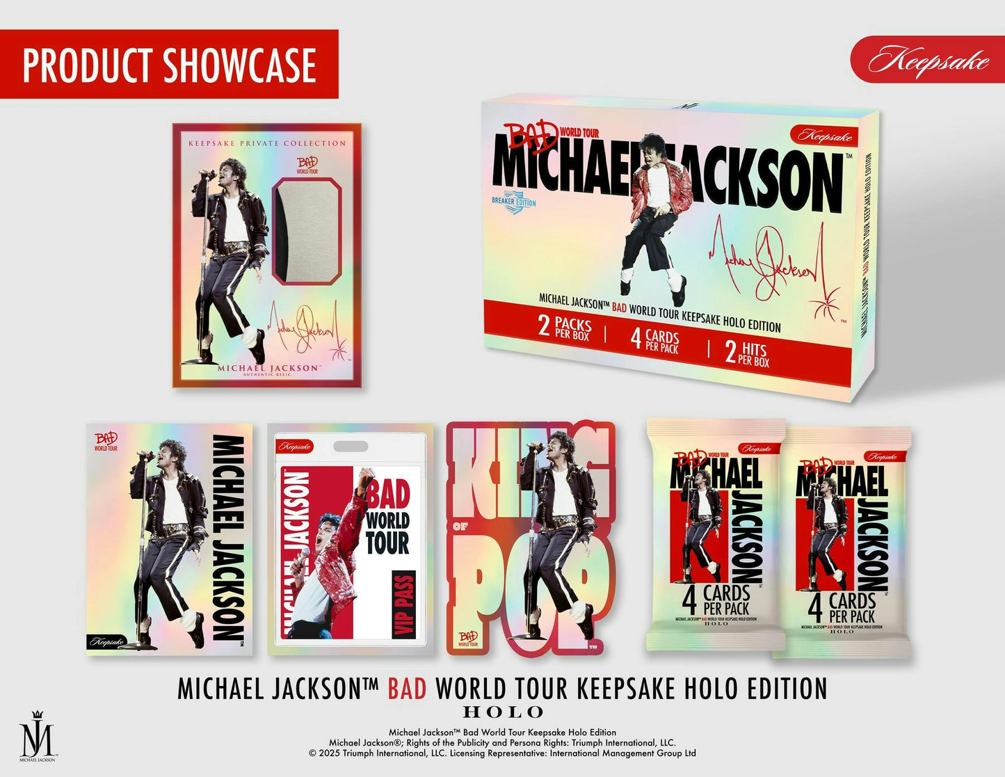 2026 Keepsake Michael Jackson Bad World Tour Holo Breakers Edition Box | Columbia Sports Cards | Columbia Hobby - Sports Card Boxes - Toploaders - Card Savers.