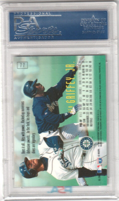 KEN GRIFFEY JR 1995 Skybox Emotion #77 PSA 10 GEM MINT - MARINERS - Columbia Hobby - Sports Card Boxes - Toploaders - Card Savers