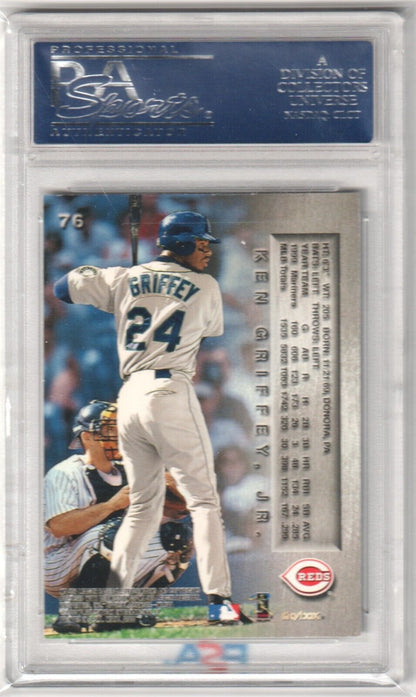 KEN GRIFFEY JR 2000 Fleer Skybox Metal #76 PSA 10 GEM MINT - MARINERS - Columbia Hobby - Sports Card Boxes - Toploaders - Card Savers
