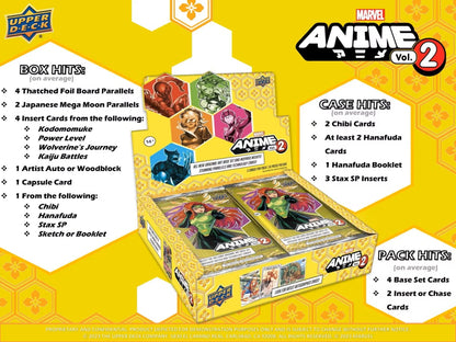 Marvel Anime Volume 2 Hobby Box (Upper Deck 2023) - Columbia Hobby - Sports Card Boxes - Toploaders - Card Savers