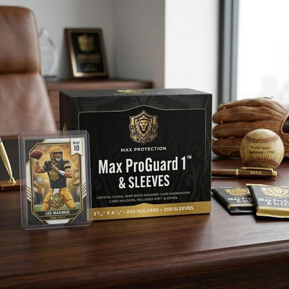 Max Protection Pro-Guard Semi Rigid Card Holders w/Sleeves - 200ct Box - Columbia Sports Cards