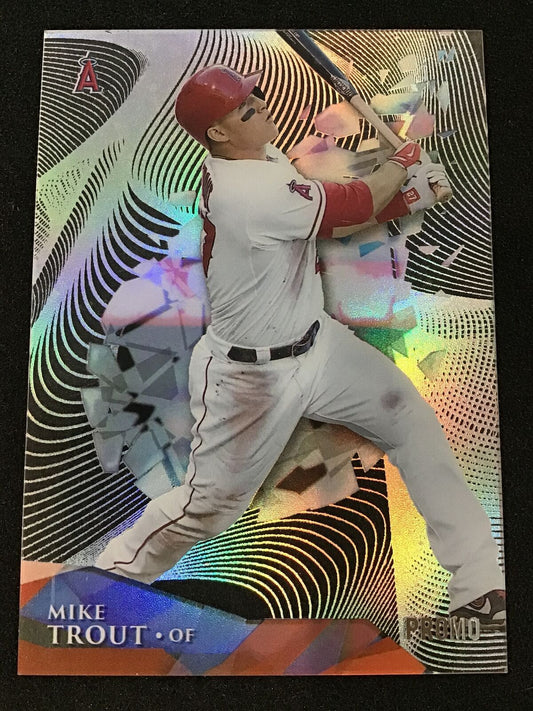 Mike Trout 2014 Topps High Tek HT - MT Promo Angels - Columbia Hobby - Sports Card Boxes - Toploaders - Card Savers
