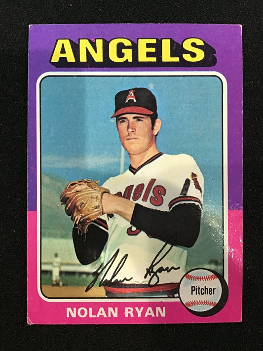 Nolan Ryan 1975 Topps Mini #500 - California Angels - Columbia Hobby - Sports Card Boxes - Toploaders - Card Savers