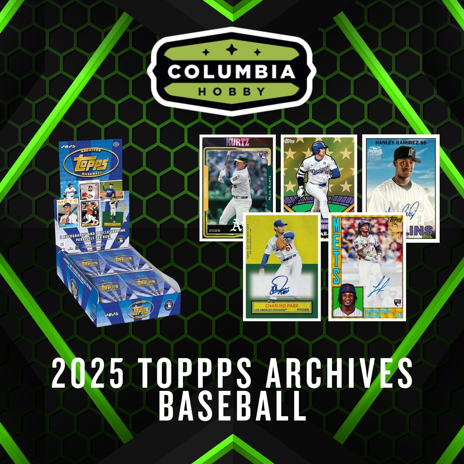 Not a product - Columbia Hobby - Sports Card Boxes - Toploaders - Card Savers